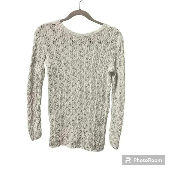 Tops - hand-knitted women's blouse, white, size is small or medium.